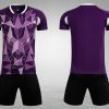 kids short-sleeved sports  Training purple kit M8623 - Image 2
